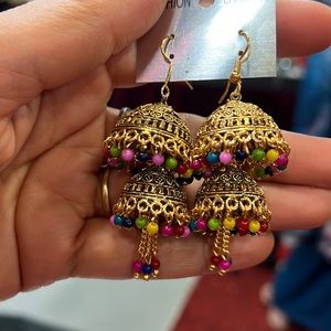 Earrings copper jewelry